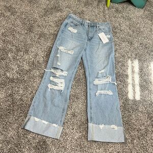 Flying Monkey black label distressed boyfriend jeans